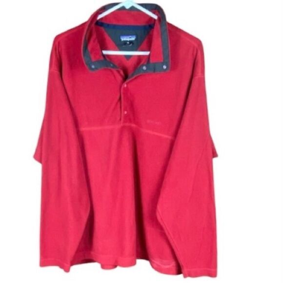 Patagonia Womens Red Snap-T Pullover Fleece Size XL - Picture 1 of 4